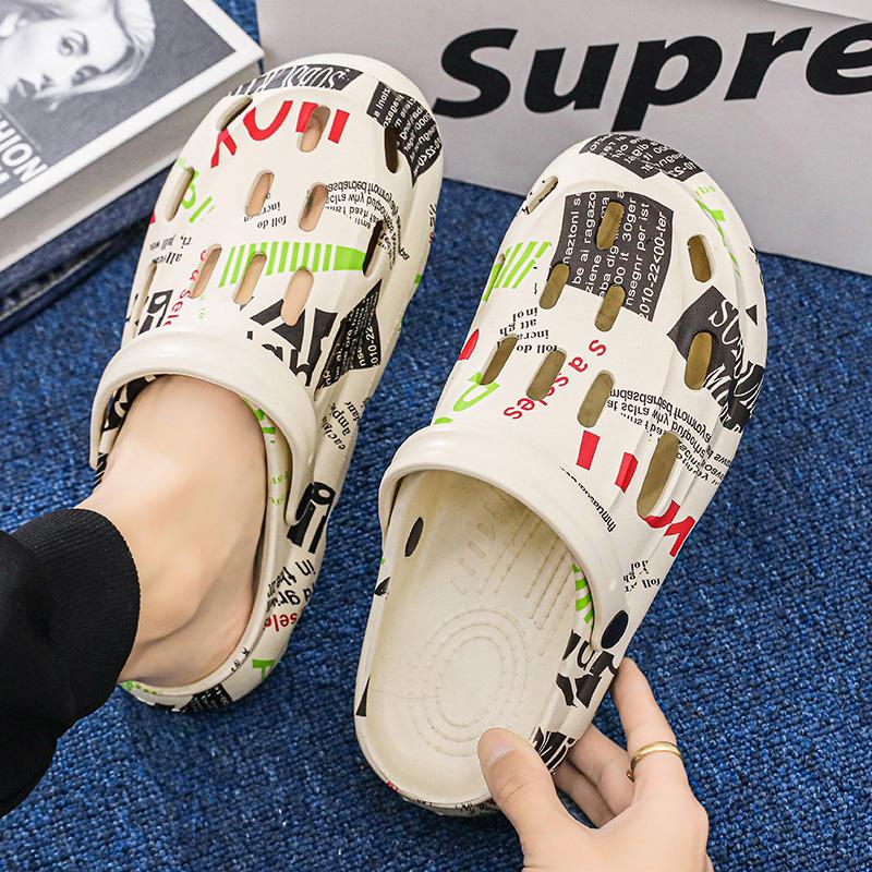 Designer 2024 New Casual Fashion Sandals for Men Comfortable Outdoor Beach Sandals Bun Head Sandals Home Shoes