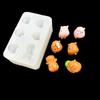 Multiple Use 6 Cavity Silicone Mould Resin Art Tools Capybara Hippo Miniature Decoration Craft Projects