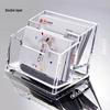Transparent Acrylic Business Card Holder Stand for Desk or Exhibition