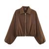 Womens Streetwear Puffer Jacket With 3D Print Zipper 12 Colors Regular Fit Long Sleeve 2026