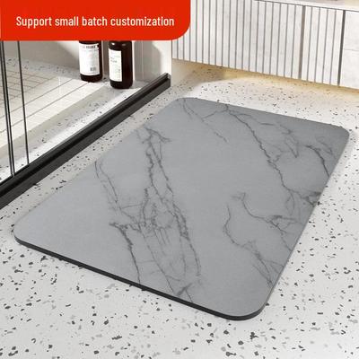 Non-Slip, Water-Absorbent Diatomaceous Earth Bathroom Floor Mat – Dirt & Wear Resistant, Easy To Clean Toilet Entrance Mat