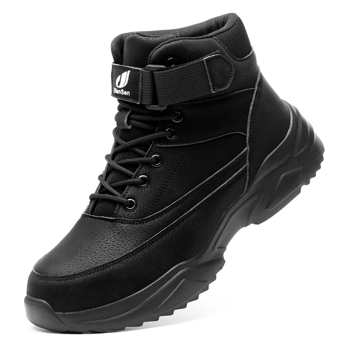 

Конструкционные кожаные нескользящие ботинки. Рабочая обувь. Неразрушимая обувь. Мужские защитные ботинки со стальным носком. Защитная обувь. Мужские ботинки. 41