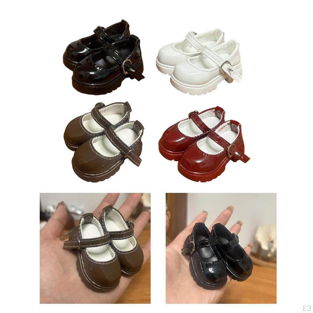 1/4 Female Doll Shoes Action Figure , Cute Mini Fashion Trendy Chunky Miniature Model, Women