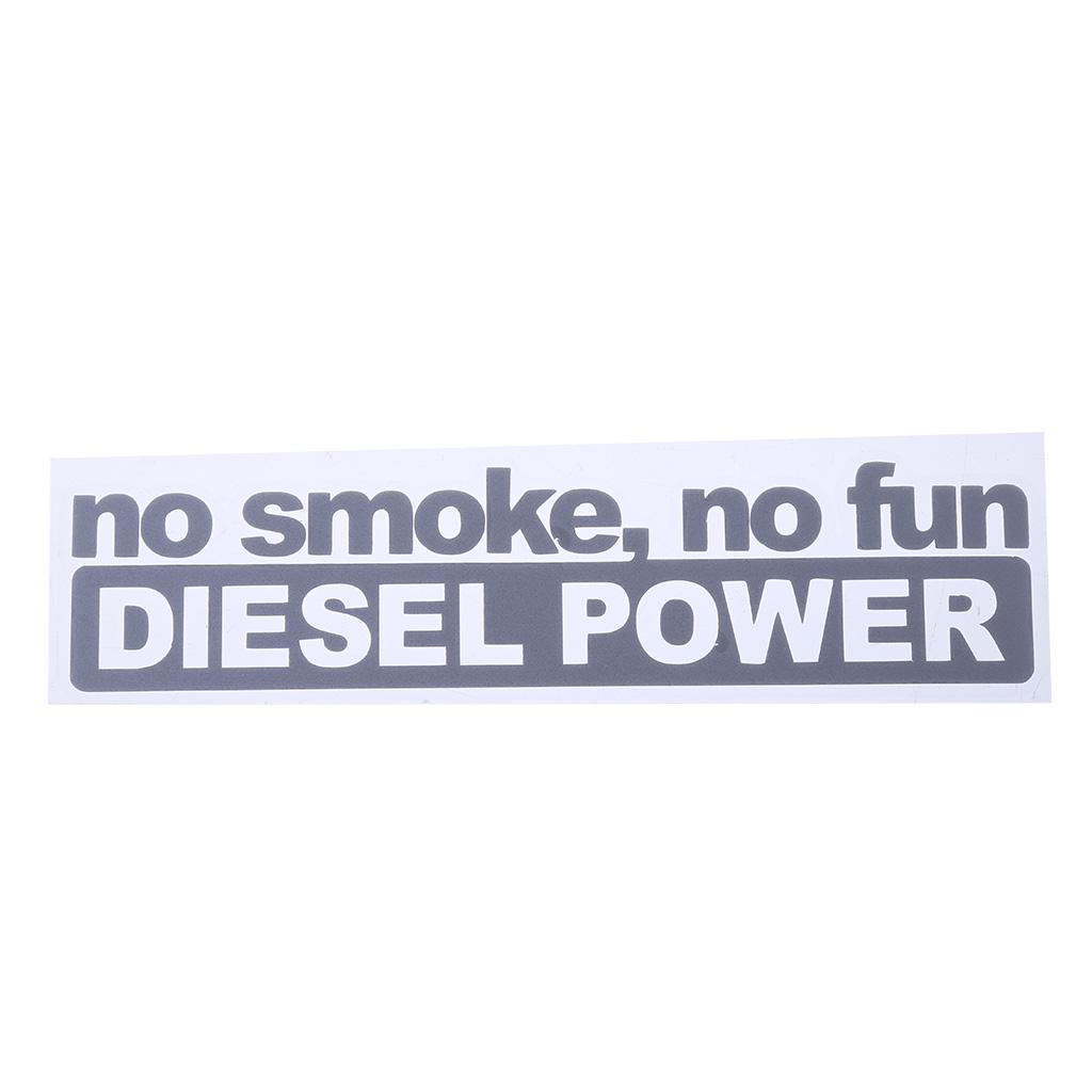 

14,5 см * 3,4 см мода NO SMOKE NO FUN DIESEL POWER виниловые украшения автомобиля наклейки графические