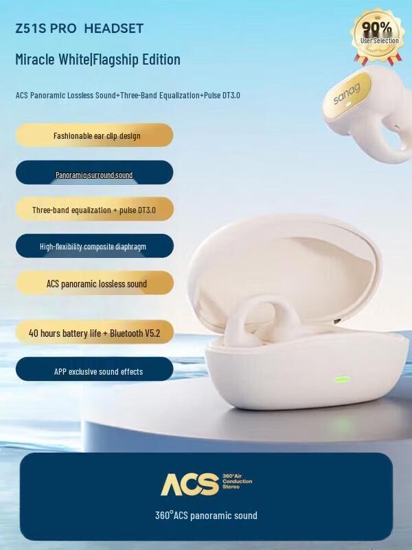 SANAG Z51S Pro Max Bone Conduction Bluetooth Earphones