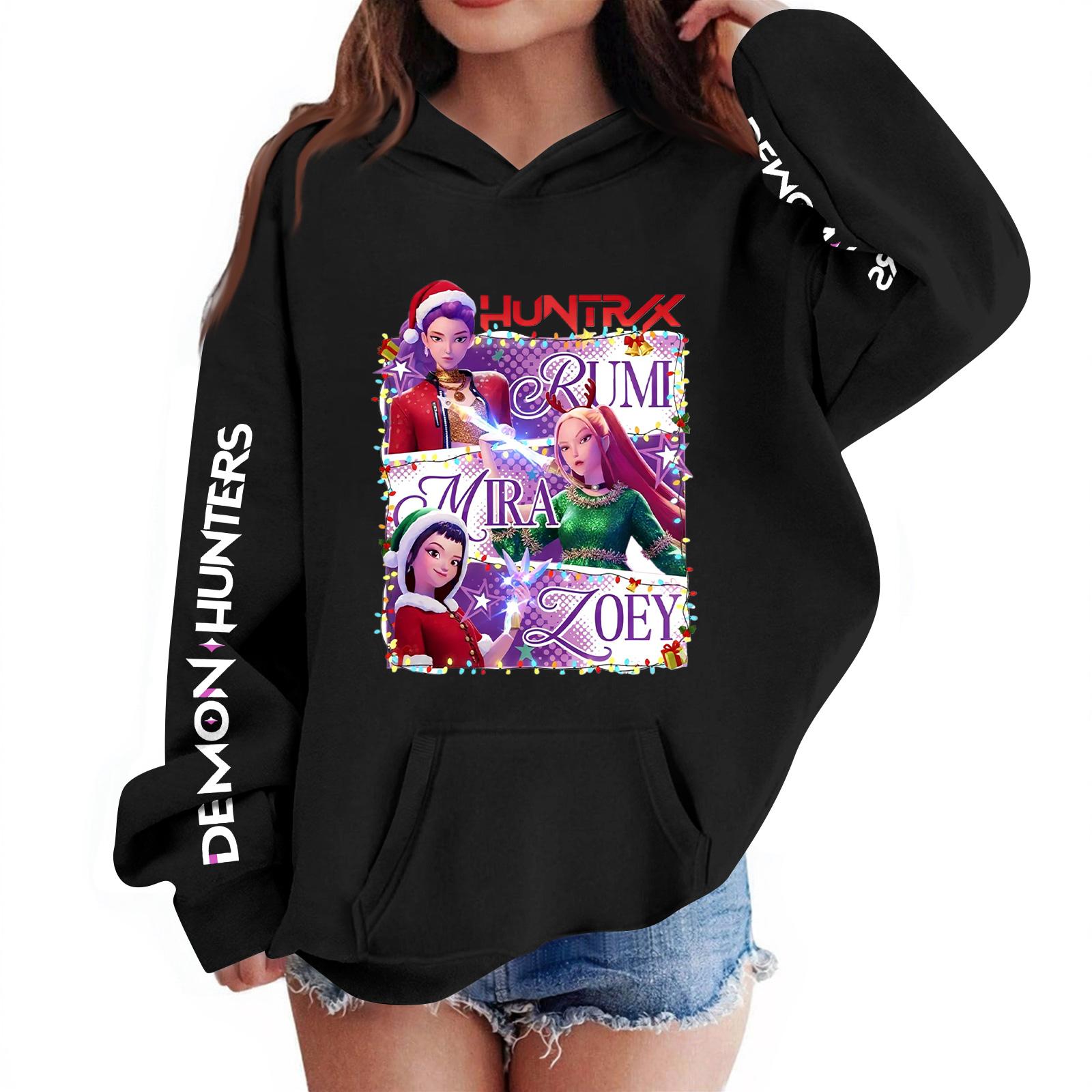 

Детский пуловер с длинным рукавом, свободного кроя, с принтом букв, капюшоном на шнурке 100 чёрный