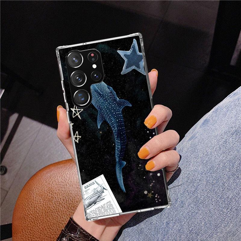 Ocean Whale Shark Phnoe Case for Samsung Galaxy S26 S25 Edge S23 S24 Ultra S22 Plus S21 S20 FE Unique Cover Soft Coque Galaxy S2