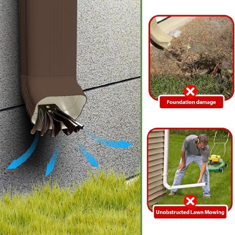 Deviatore Pluviale Pluviali Grondaie Dispersore Acqua Piovana Deflettore Protettivo Resistente alle Intemperie Protezione per Esterno Giardino Cortile