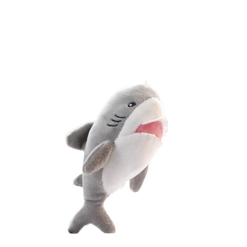 Adorable Mini Shark Plush Keychain Soft Whale Toy Cute Fish Stuffed Animal Accessory