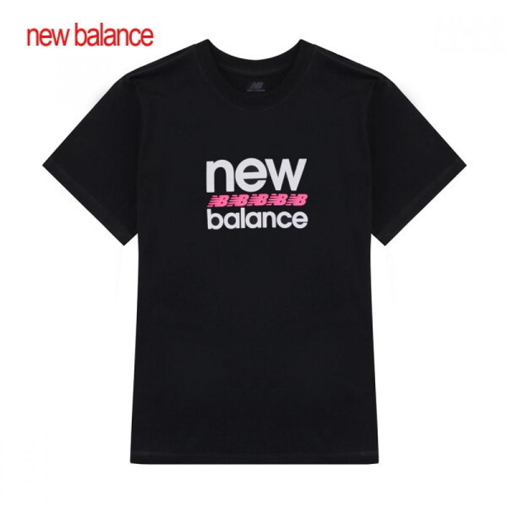 

New Balance Футболка женская с коротким рукавом и графическим принтом, черная, Wt51540 Bk WT51540BK/XS (90 measurements)