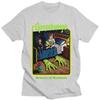 Brividi Attenzione ai Mostri Sangue Orrore Attivo di Magliette Uomo Vintage Anime Oversize T-Shirt Streetwear Abbigliamento Unisex
