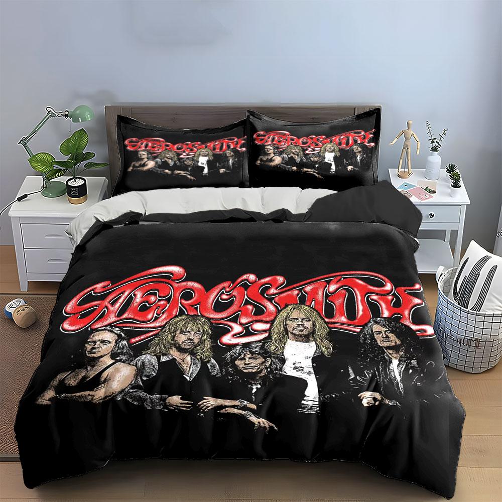 Music Band Theme Bedding Set Bedding Duvet Cover Set Duvet Cover Pillowcases (1*Duvet Cover 2*Pillowcases, without duvet insert)