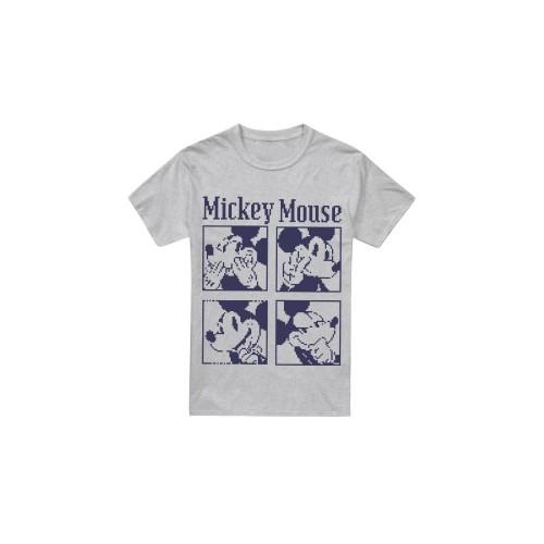 Disney Mens Mickey Mouse Pixelated T-Shirt