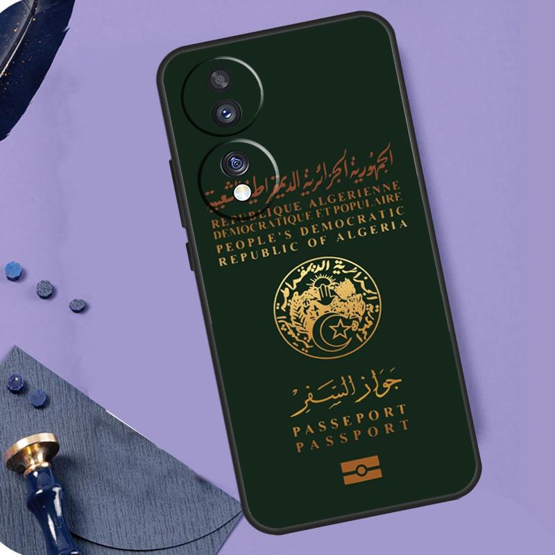 Algerian Passport Case For Honor Magic 6 Pro Magic 5 Lite 50 70 90 Lite X6 X7 X8 X9 X6a X7a X8a X9a X8b X9b