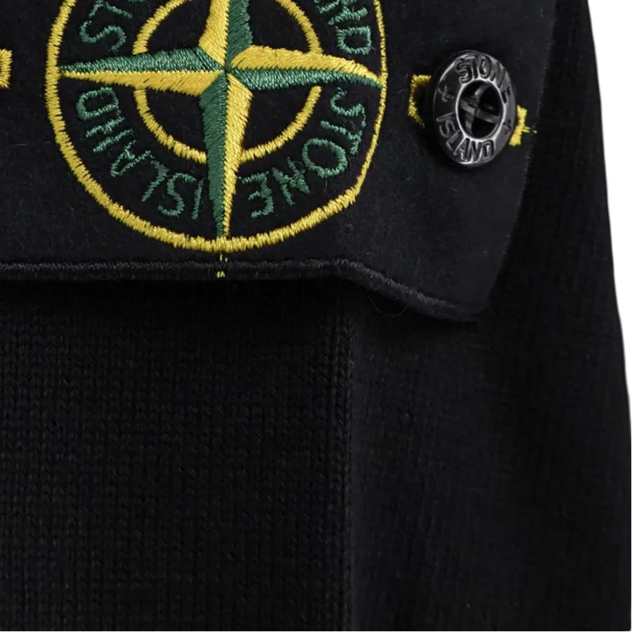 STONE ISLAND Crew Neck Solid Color Ribbed Long Sleeve Knit Sweater Men Sweater L1S1551000-53S00B2-V0029