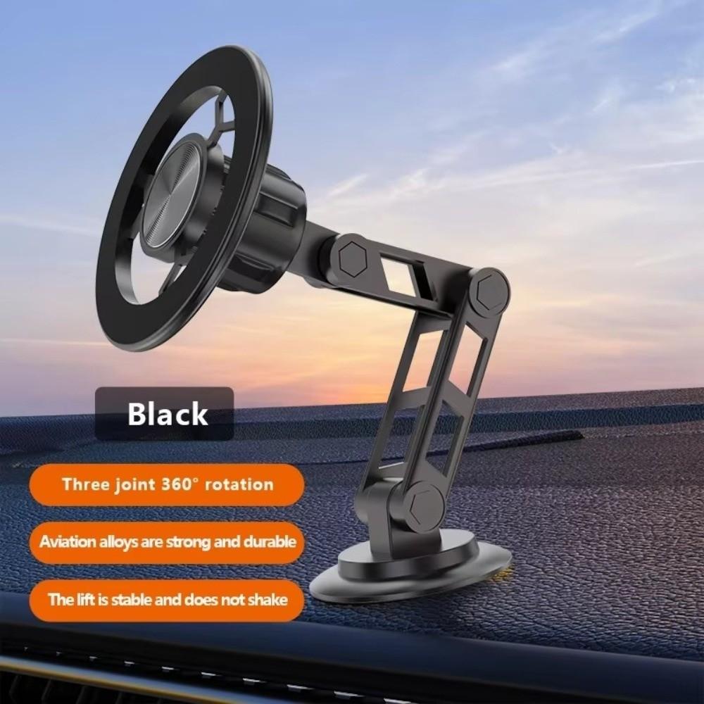 360° Rotation Magnetic Car Phone Holder Anti-Shake Smartphones Support Bracket Vehicle Mount