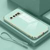 Pentru Samsung Galaxy S 10 9 8 Carcasă Silicon cu Șnur Galvanizat S10 S9 S8 S10plus Note 8 9 10 Plus 20 Ultra Capac Spate Note20