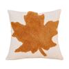 1 PZ Federa per Cuscino di Halloween LOZUJOJU Motivo Zucca Foglia Ricamo Tridimensionale Copricuscino per Divano Soggiorno Camera da Letto Arredamento Casa