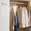 Hanger with 12 Hooks 5/8/12Pcs V-Shaped Double Sided Hanger, 360 Degrees Rotating Compact Storage Hooks, Space Saving Closet Organizer for Pants Hats