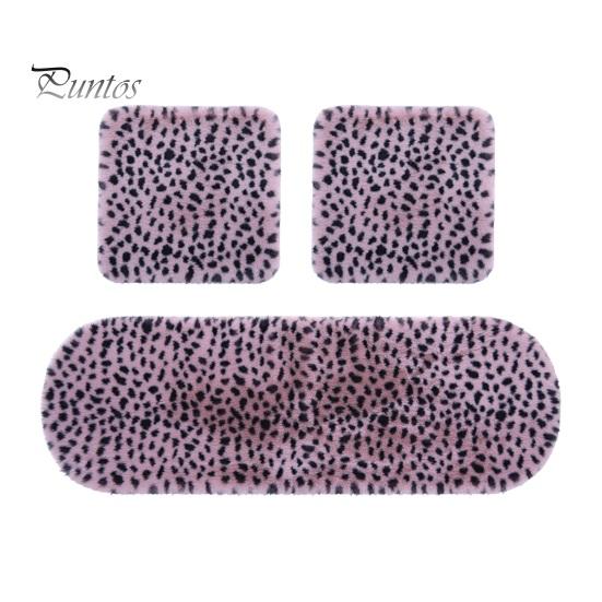 

Утолщенный плюшевый комплект подушек для автомобильного сиденья с нескользящей конструкцией, износостойкий мягкий пушистый защитный чехол для зимнего теплого сиденья 3pcs фиолетовый