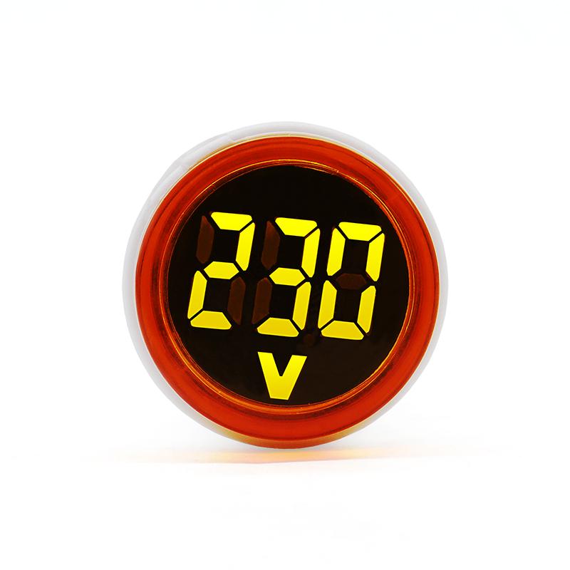 AC50-500V Voltage Meter EU Plug LED Digital Display Voltmeter Indicator Light Pilot Lamp Tester Detector