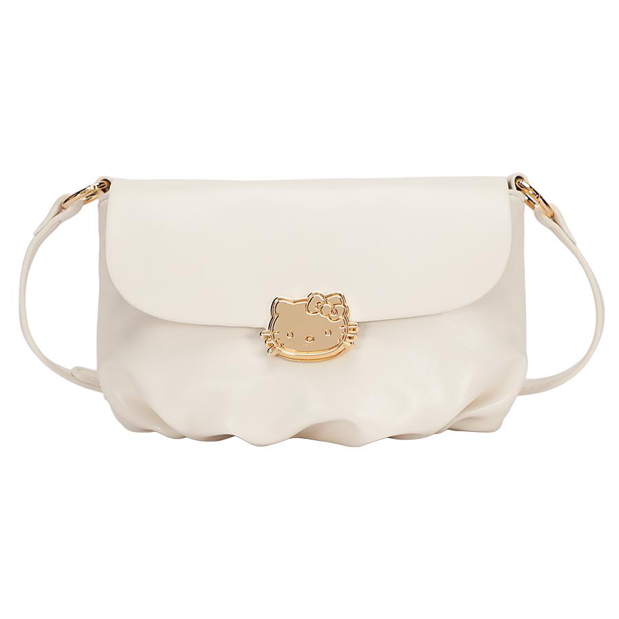 New Sanrio Hello Kitty Synthetic Leather Cloud Bag, Shoulder Bag, Crossbody Bag Regular Women's Multicolor HHF41140