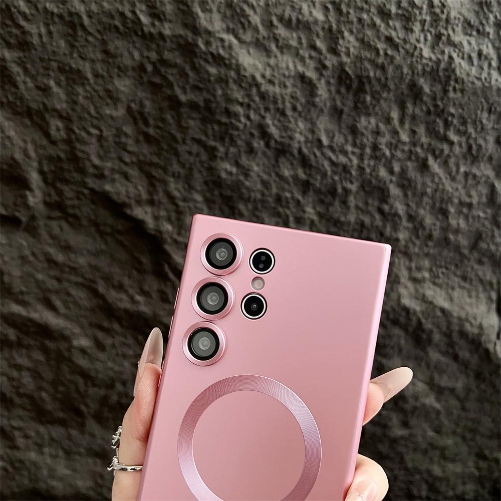 Matte Shockproof Magsafe Magnetic Wireless Charging Cases For Samsung Galaxy S25 S24 Ultra S23 FE S22 S21 Plus Cover fundas