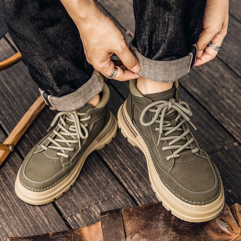 Fashion Men's high top shoes Trendy designer style Outdoor leisure party daily Office hiking Adult youth quality comfortable shoes