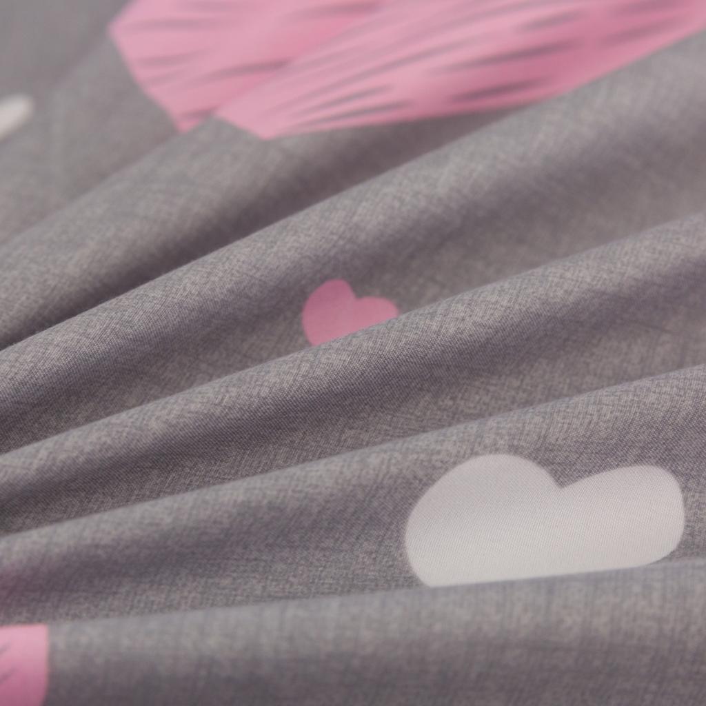 Ropa de cama de algodón 140X200 Corazón Rosa