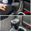 For Honda HR-V  HRV Vezel E:HEV    ABS CarbonFiber Car Gear Head Shift Handle Knob Cover Handball Trim Sticker