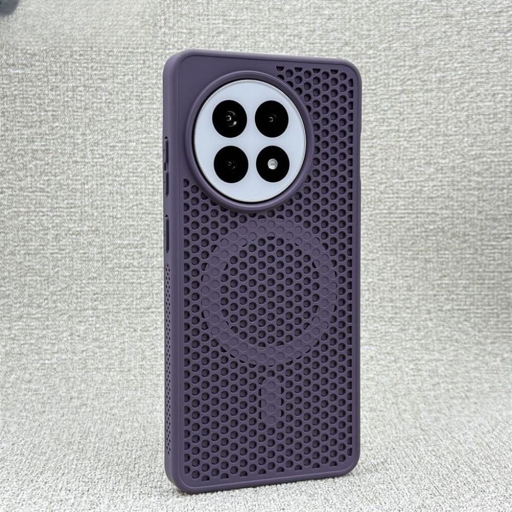 Honeycomb Holes For Magsafe Case for OnePlus 13 12 A5 Pro Cooling Magnetic Wireless Charging Shockproof Matte Hard PC Cover