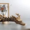 1Pcs Moveable Articulations Retro Alloy Serendipity Dragon Workplace Ornaments 3D Dragon Figure Residence Embellishment Tokens.