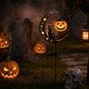 Waterproof Solar Lamp Auto On/Off Iron Cat Moon Design Solar Garden Lights Pumpkin Design Landscape Lighting