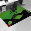 Gothic, Silhouette Pattern Polyester Office Carpet Chair Mats, Home Decor Dormitory Floor Protector