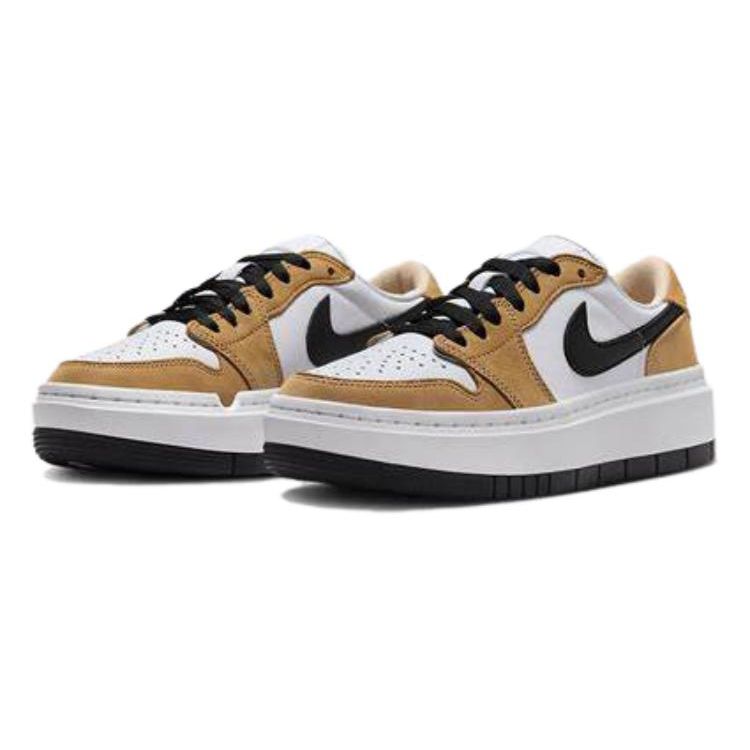 Air Jordan 1 Elevate Low Rookie of the Year Women Sneakers Brown Golden-Harvest Black DH7004-701
