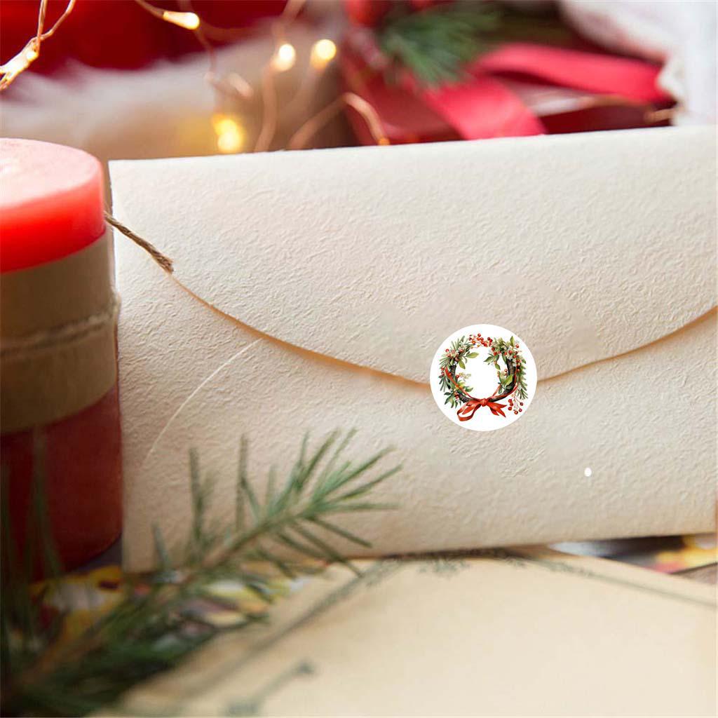500 Christmas Gift Label Stickers - Adhesive Wrapping Seals for DIY