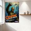 Vintage 'Creature from the Black Lagoon' Metal Tin Sign, Horror Movie Wall Plaque for Home Bar Man Cave Cafe Decor