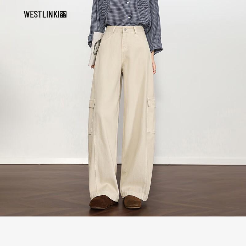 

Westlink Retro Workwear High-Waist Wide-Leg Pants L (28)