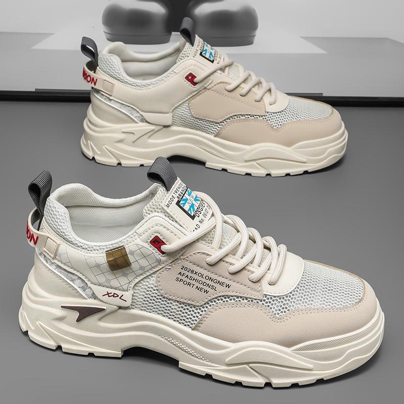 

Men s shoes 2025 new summer mesh breathable thin hollow deodorant mesh shoes sports and leisure men s tooling board shoes 39