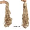 Sweet Shark-Grip Clip-On Ponytail with Large Waves Natural-Looking Long Curls Fluffy Curls Braided Hair Accessory