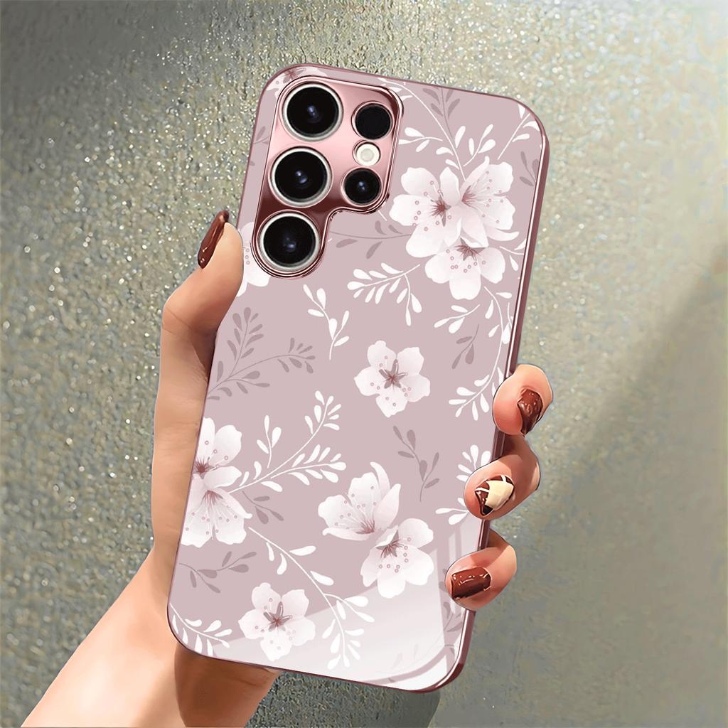 New Exquisite luxury High-end PhoneCase Glass PhoneCase for Samsung Galaxy S26 S25 S24 S23 S22 S21 FE,Ultra,Plus Dropresistant