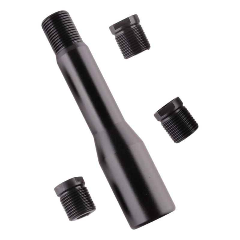 

Manual Gear Shift Shifter Lever Knob Extension Rod Stick Adapter 8mm 10mm 12mm Universal Black Aluminum alloy