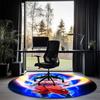 Dragon Ball Printed Round Rug Carpet Chair Rug Area Rug Entryway Doormats,for Office Chair Living Room Bedroom Kitchen Room.