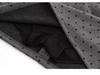 2025 Gray Slimming Plus Size Retro Woolen A-line Polka Dot Midi Skirt for Women - Autumn/Winter Collection