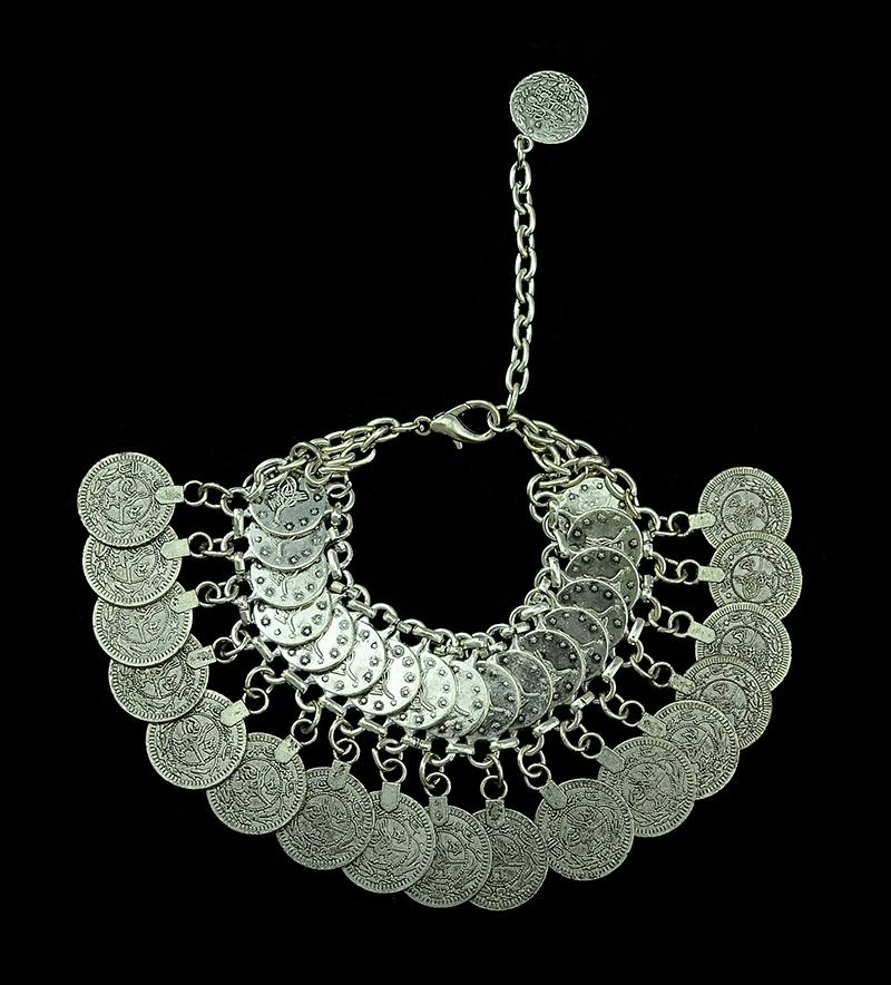 Bohemian Vintage Hollow Flower Finger Bracelet for Women Festival Turkish Slave Bracelets Beach Gypsy Tribal Bangle Sexy Jewelry