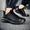 Fashion 2025 Man Leather High-quality Casual Breathable Flat Non-slip Tennis Shoes Outdoor Trendy Walking Shoes for Men