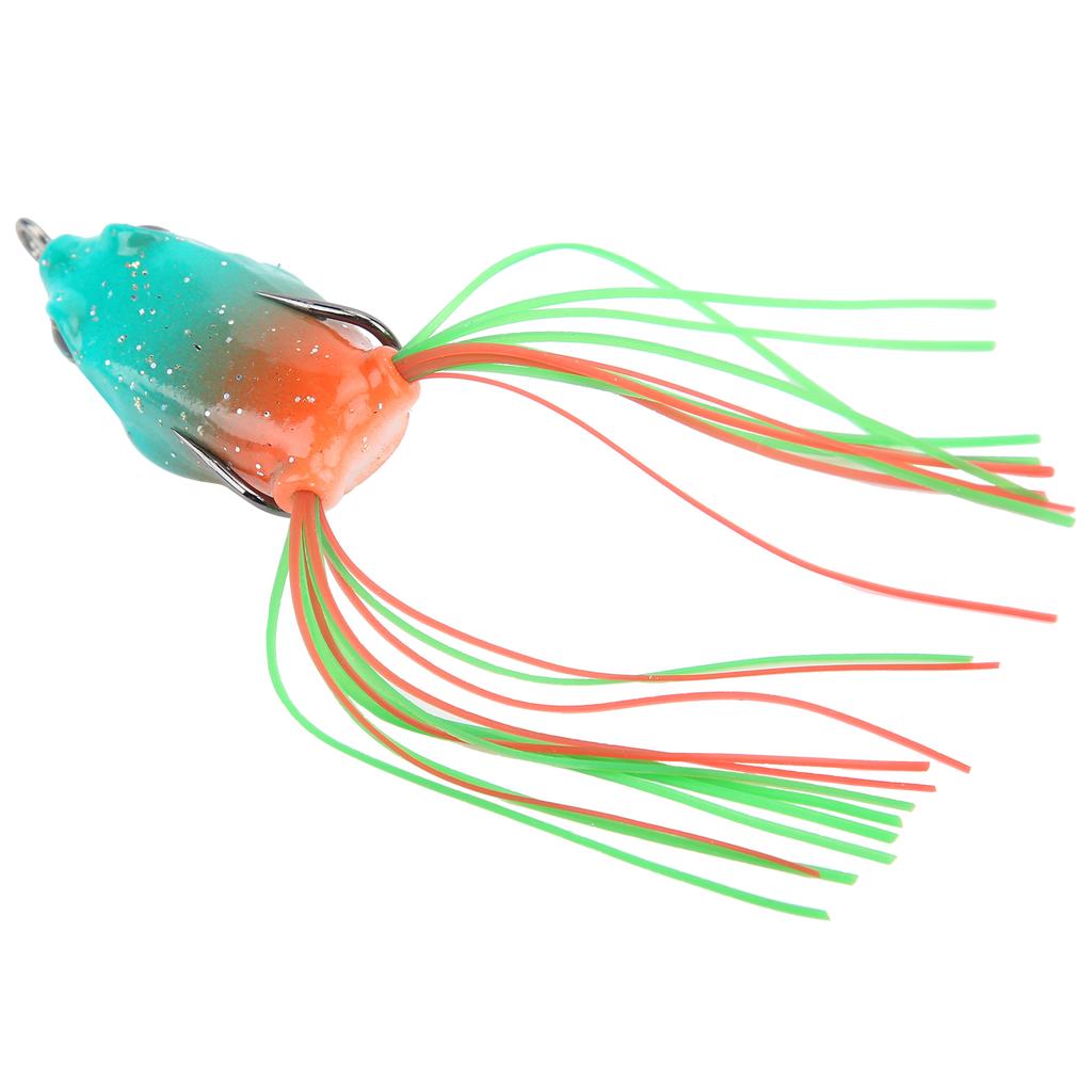 Artificial Fish Snakehead Bait Lifelike Soft Frog Lure Swimbait with Hook and Tail3#