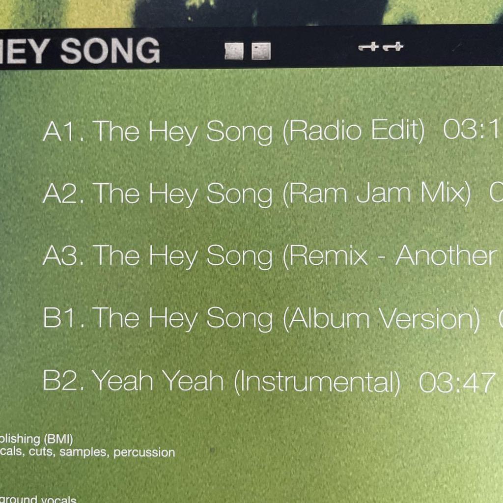 [USED] Price Negotiable! Speech The Hey Song 33RPM Record