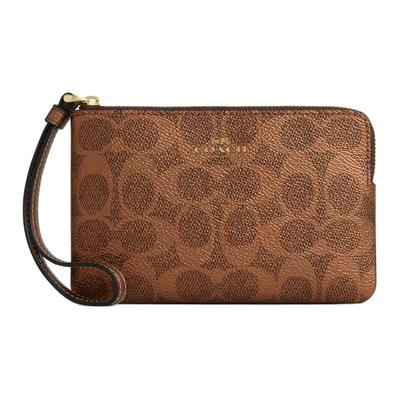 16 Brand Print Silver Logo Coated Canvas And Leather Clutch Bag Small Women Clutch Bag Gray CCK71-IMYGQ