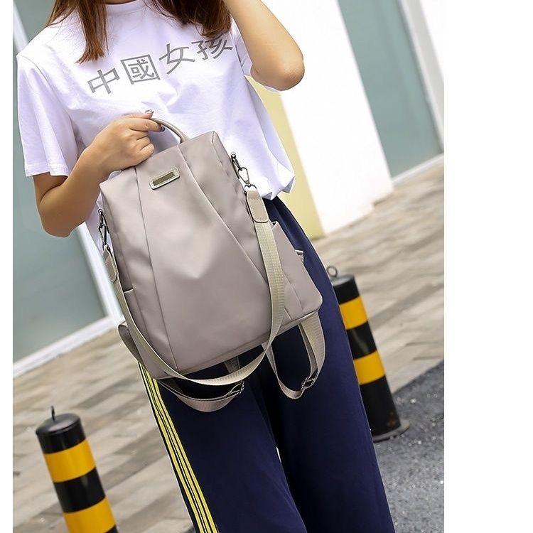 Neutral Style Backpack for Men and Women, with Three Carrying Straps, Suitable for Travel and Tourism Made of Nylon Material.